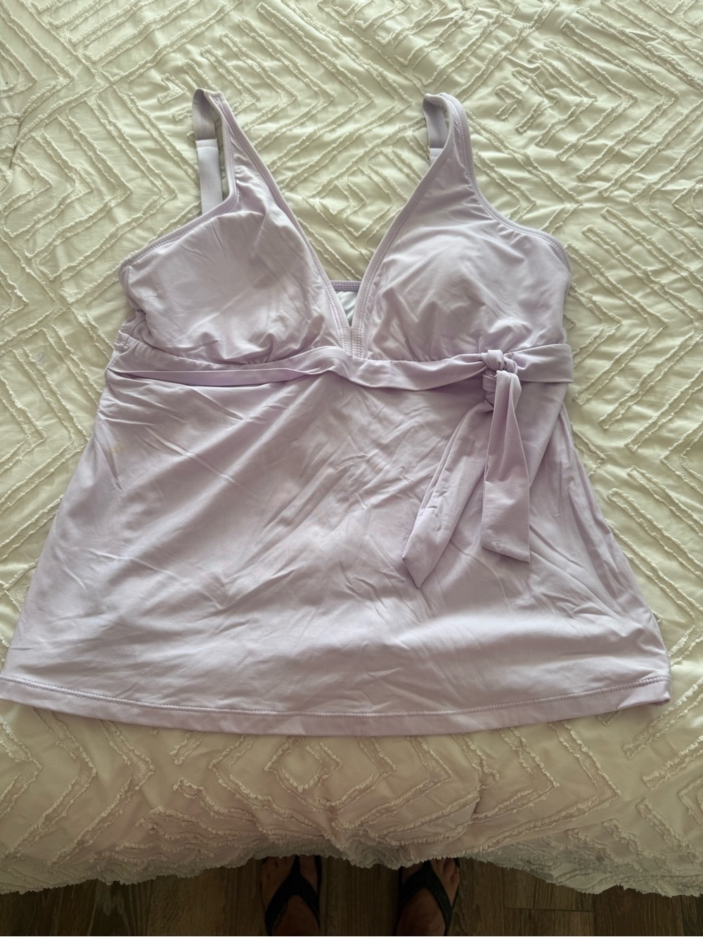 Alex Marie Lavender Lilac Tankini Swim Top Sz XL